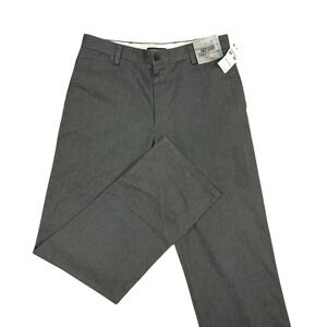 Dockers Easy Khaki Straight Fit Flat Front Pants Mens 32X34 Gray New with Tags